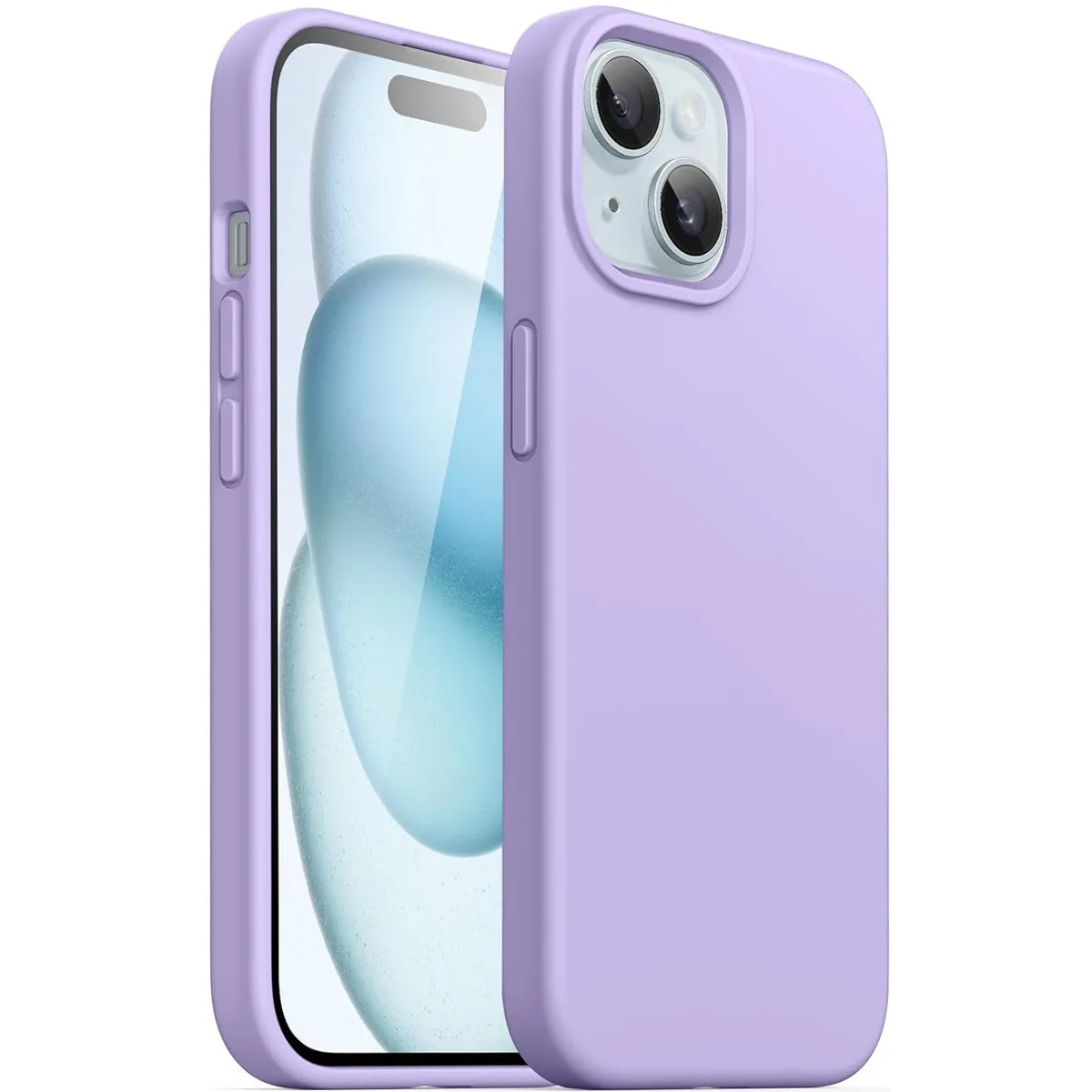 GENERICO - Carcasa Silicona Para iPhone 15 Lila