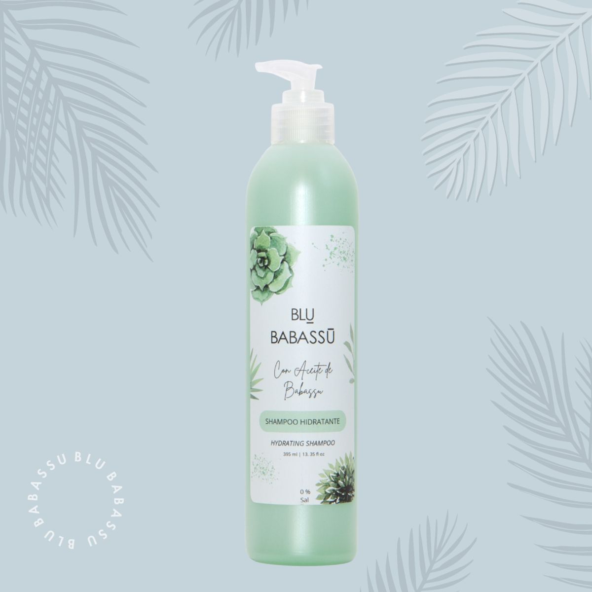 BLU BABASSU - Shampoo  Ultra Hidratante con Aceite de Babassu 395ml.