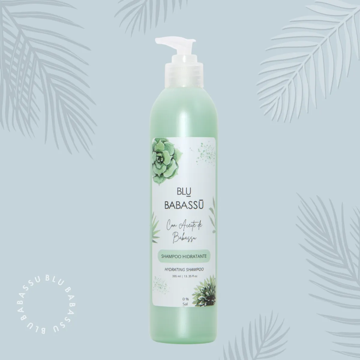 BLU BABASSU - Shampoo  Ultra Hidratante con Aceite de Babassu 395ml.