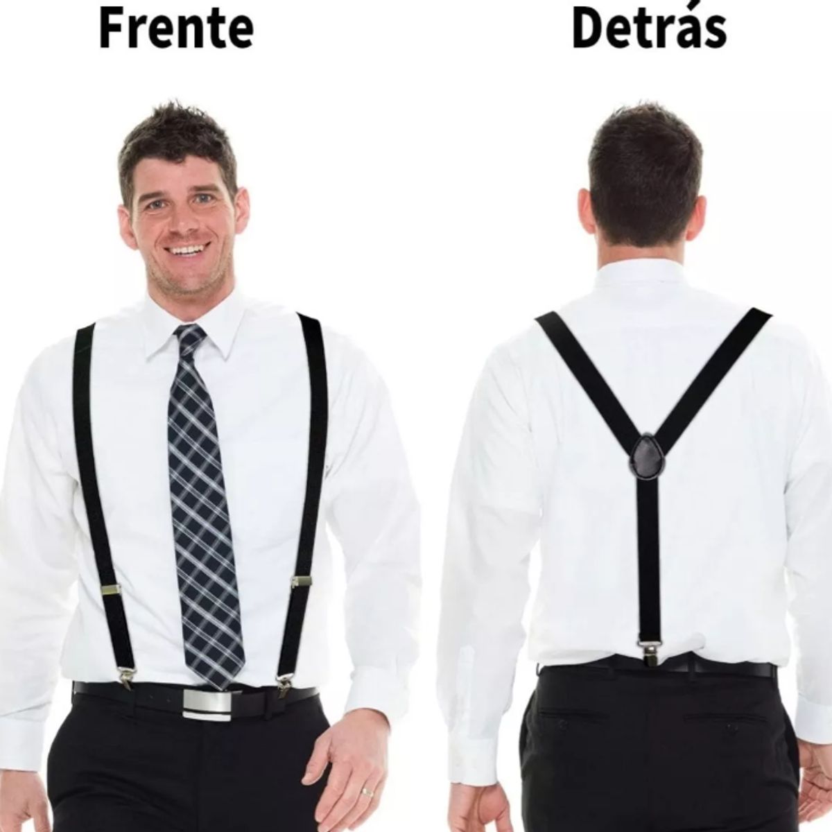 GENERICO - Set Suspensores tirantes  + humita corbatin para adultos