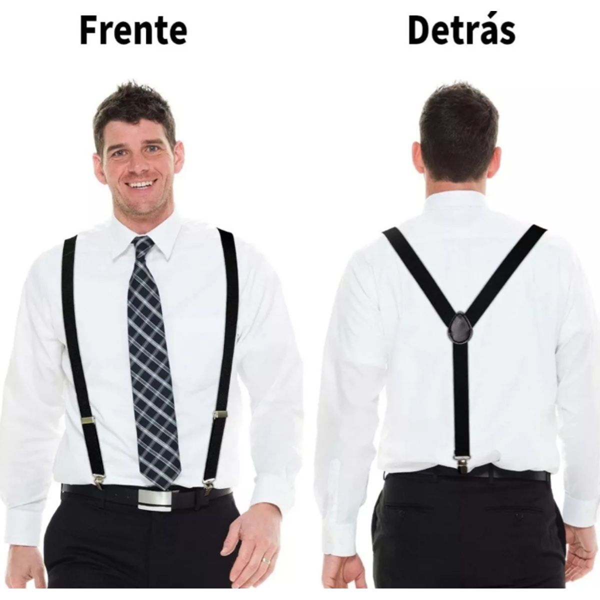 GENERICO - Set Suspensores tirantes  + humita corbatin para adultos