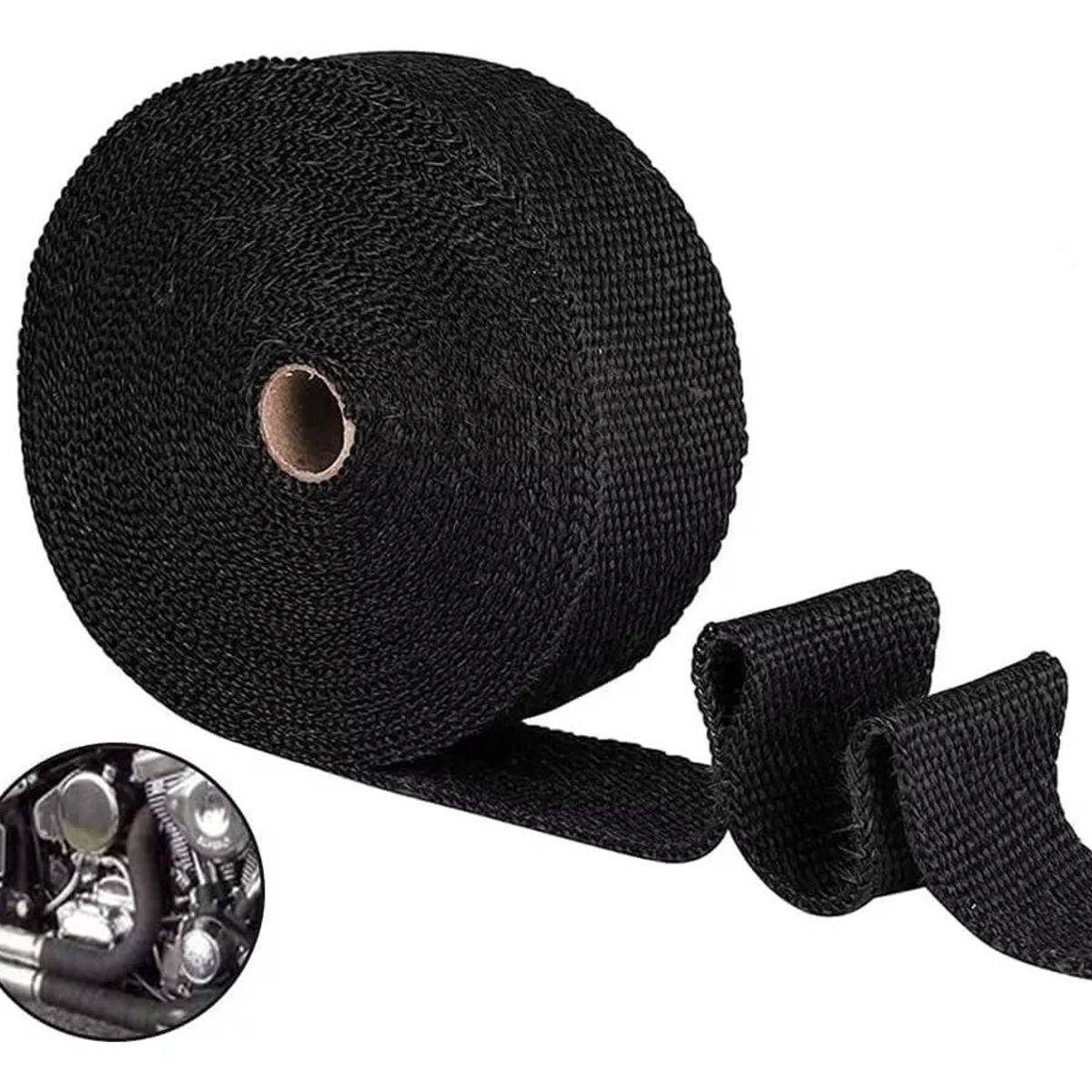 KUANGYE - Cinta Térmica Aislante Escape 10 Metros 2000°f Auto Moto