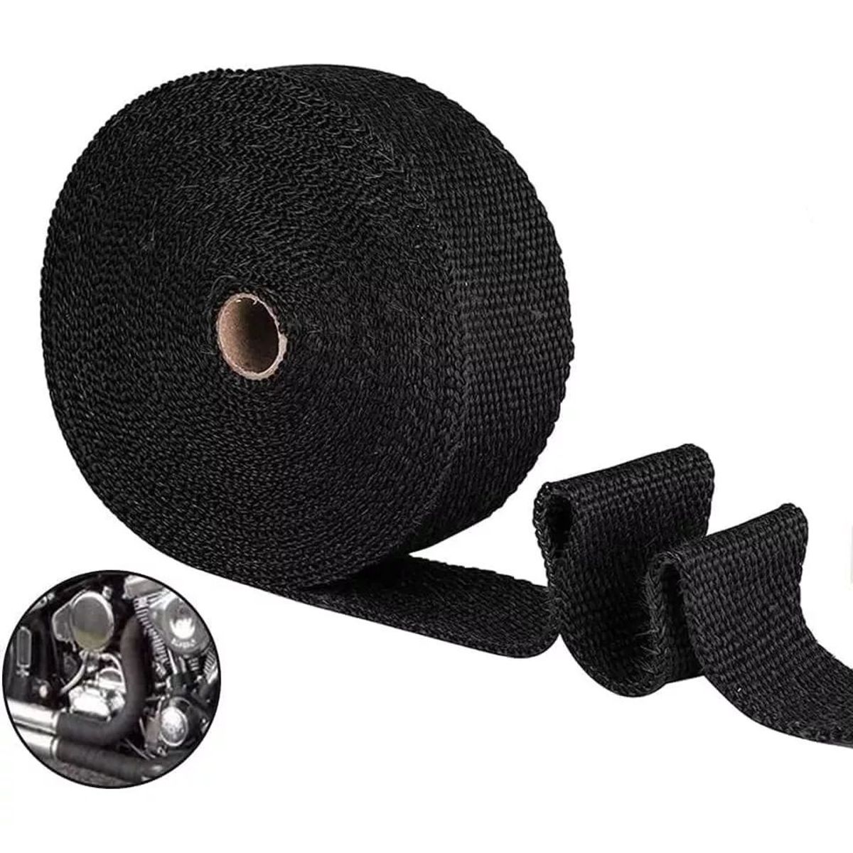 KUANGYE - Cinta Térmica Aislante Escape 10 Metros 2000°f Auto Moto