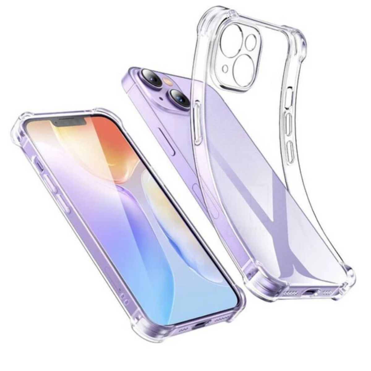 GENERICO - Carcasa Transparente Bordes Reforzados Para iPhone 15