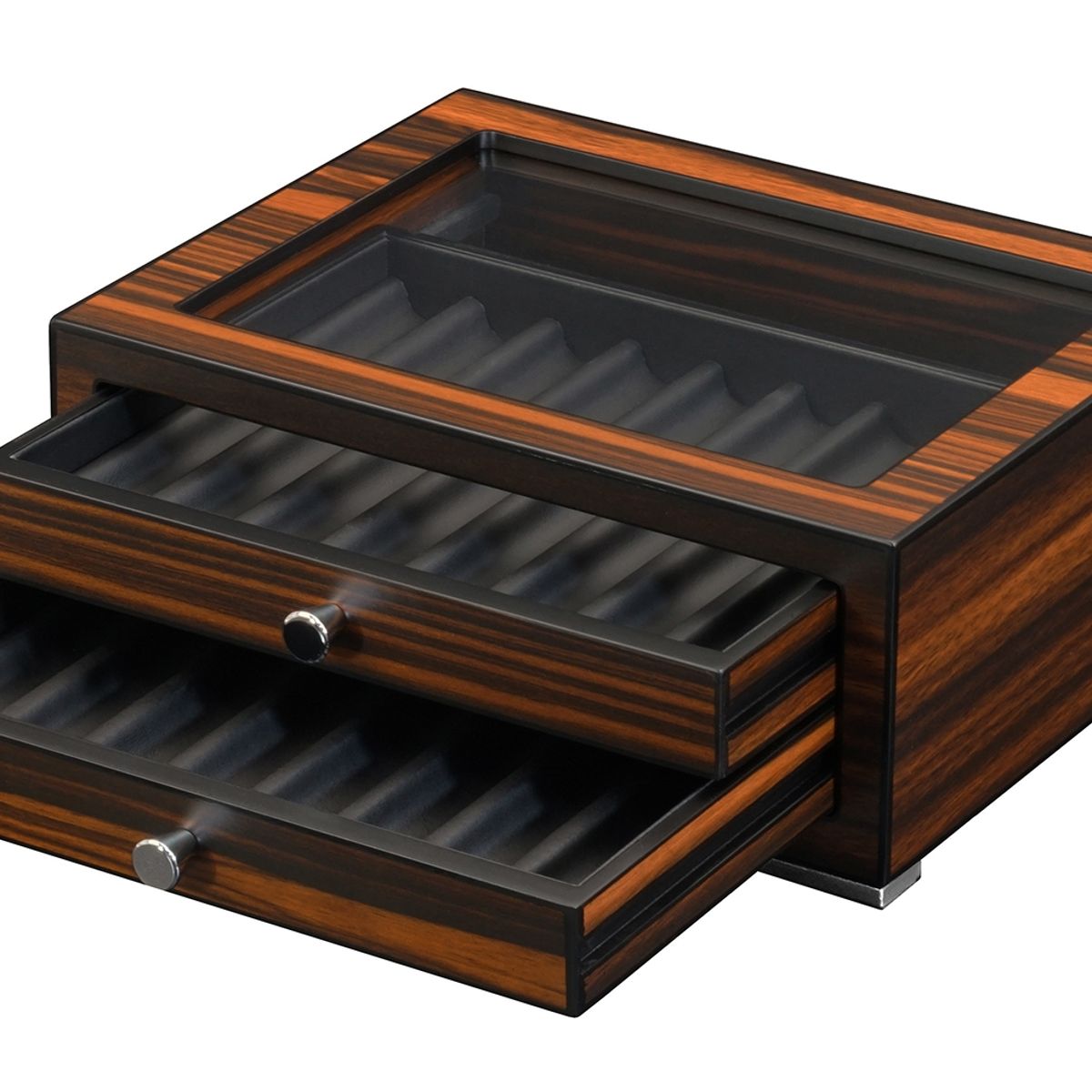 GENERICO - Caja Madera De Lujo Para 16 Lapiceras Ebano