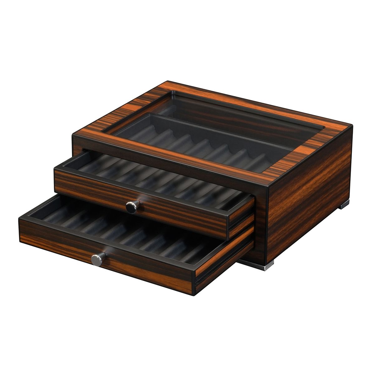 GENERICO - Caja Madera De Lujo Para 16 Lapiceras Ebano