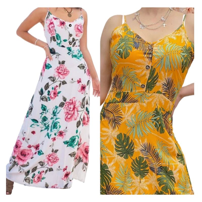 AGW - Pack 3 Vestidos Mujer Floreados