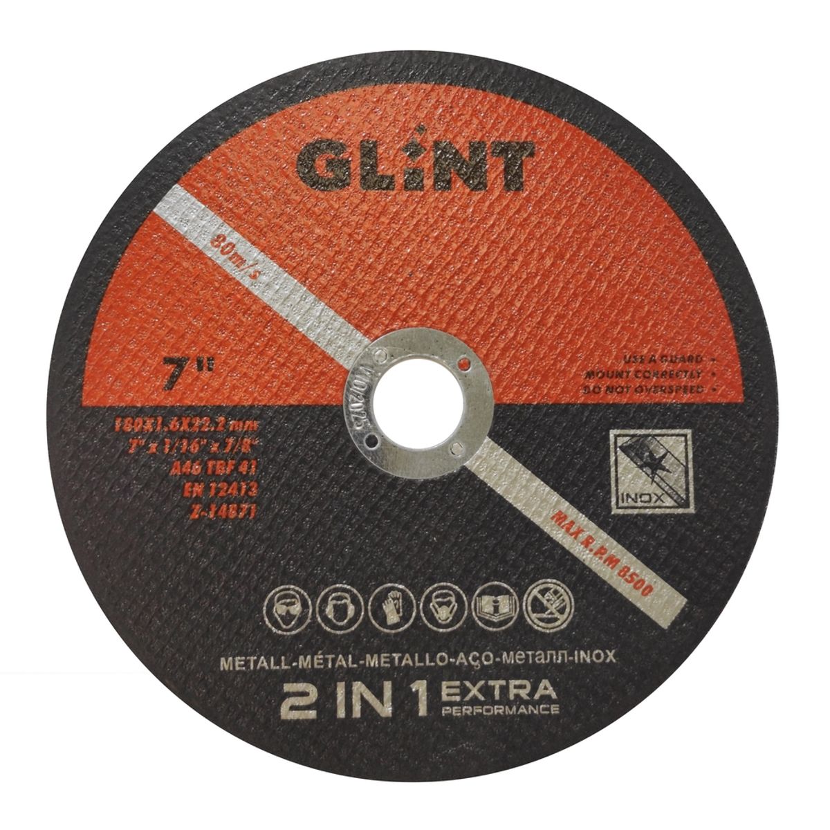 GENERICO - Disco De Corte Metal Milimétrico 25und  (7pulgadas X1,6mm)acero-inox