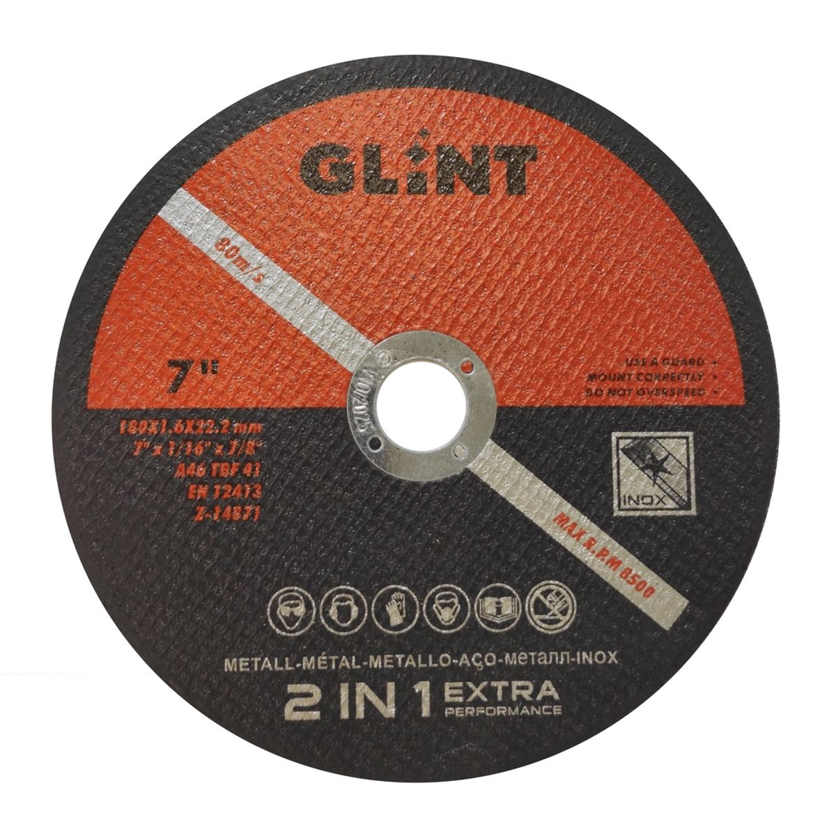 GENERICO - Disco De Corte Metal Milimétrico 25und  (7pulgadas X1,6mm)acero-inox