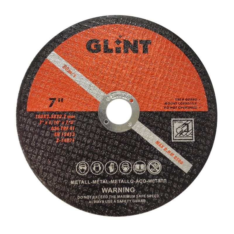 GENERICO - Disco De Corte Metal Caja 10und  (7pulgadas X2,5mm) Weldfan