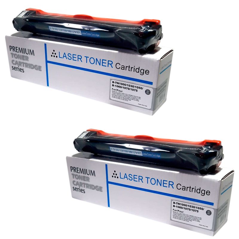 GENERICO - Toner TN1060 Pack 02 Toner Compatible con Brother HL1202 1112 1512 1602
