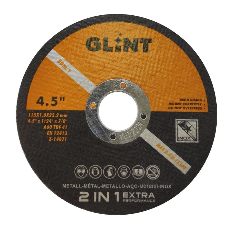 GENERICO - Disco De Corte Metal-inox Pack 10und Milimétrico  (41/2X1,0mm) Weldfan