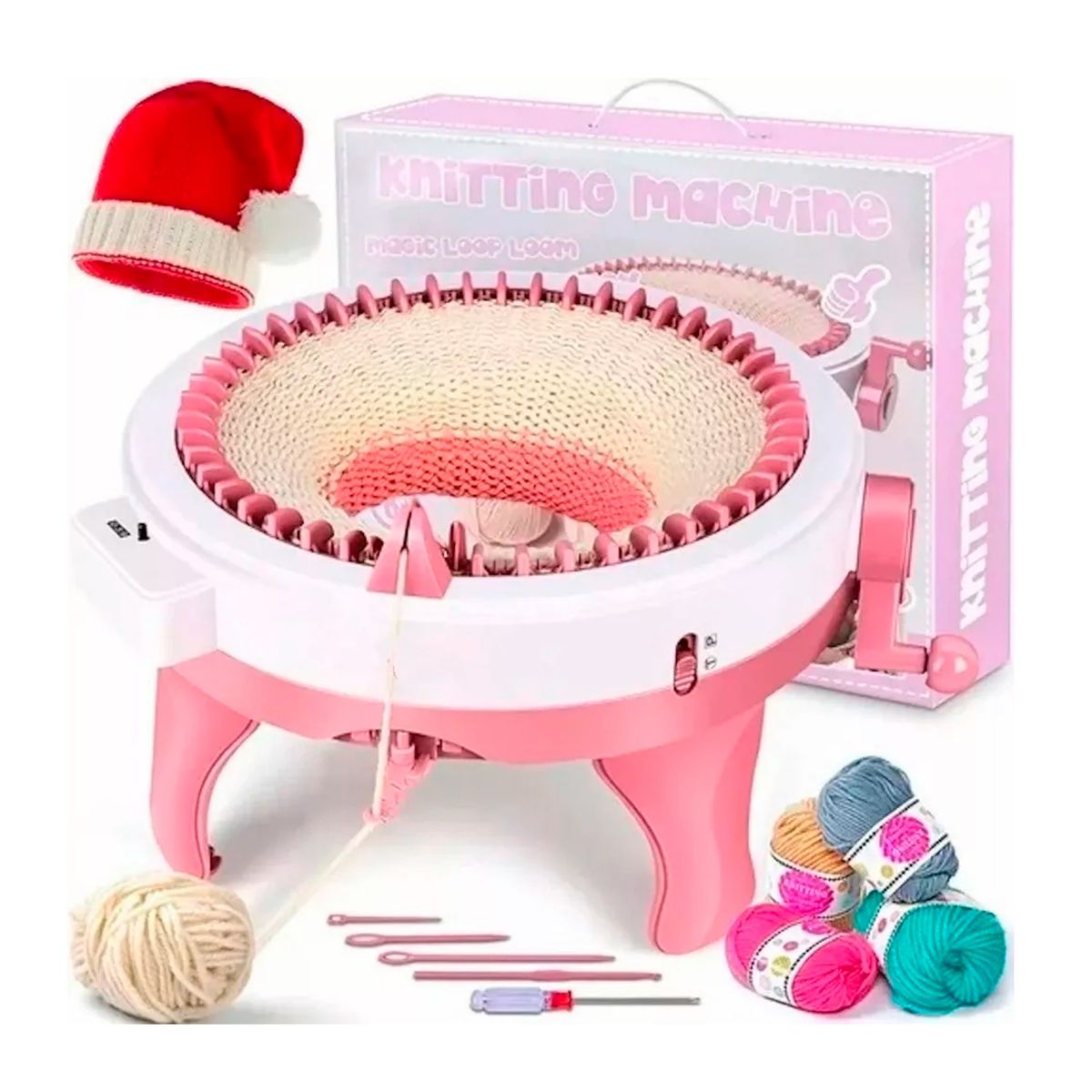 GENERICO - Maquina Para Tejer Manual 48 Agujas Telar Giratorio