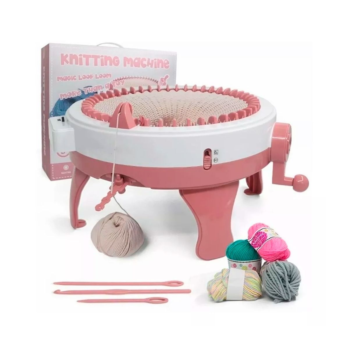 GENERICO - Maquina Para Tejer Manual 48 Agujas Telar Giratorio