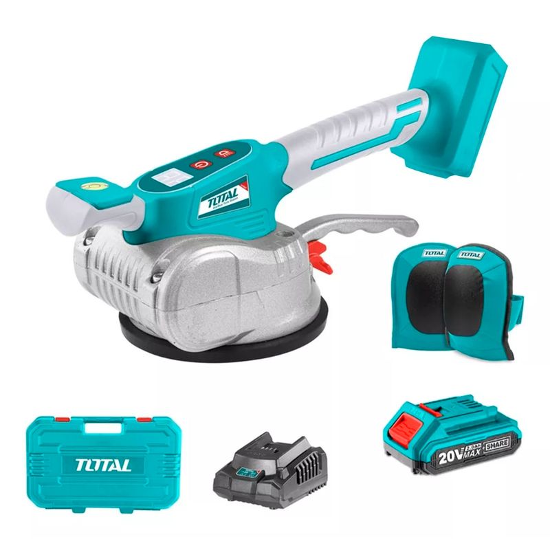 TOTAL TOOLS - Ventosa Niveladora Ceramica Vibradora 20v Bat Carg Total