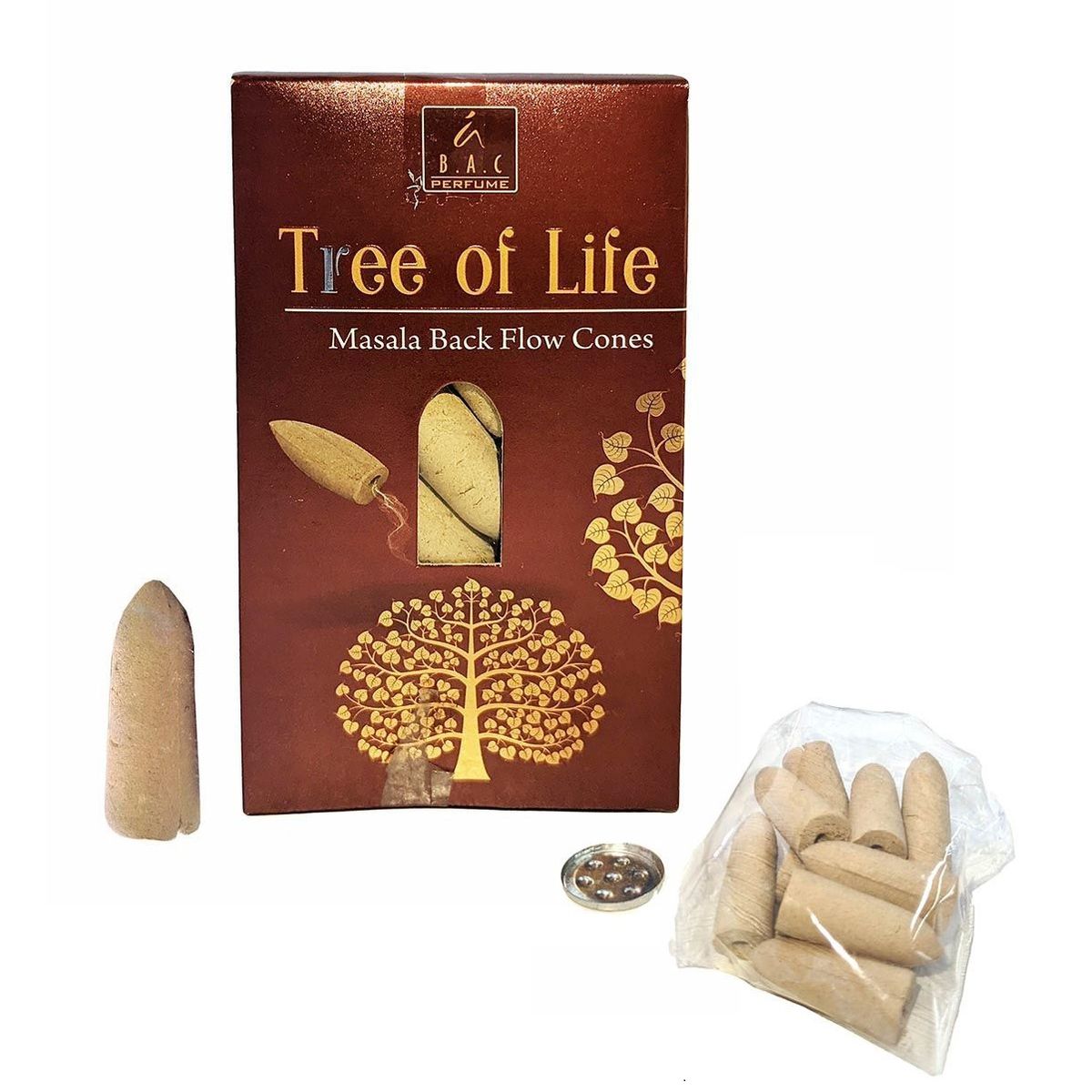 GENERICO - Incienso en cono para cascada de humo  árbol de la vida