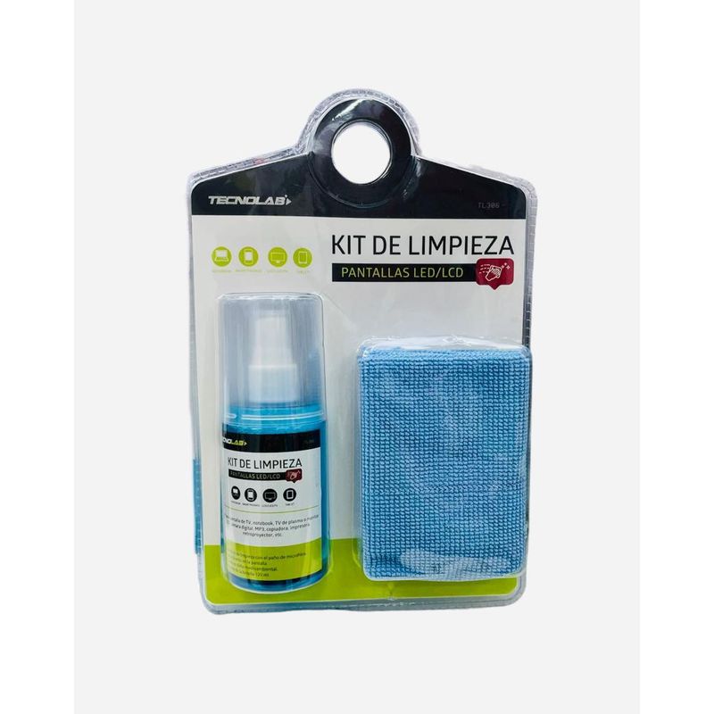TECNOLAB - kit de limpieza pantallas LEDLCD 120ML
