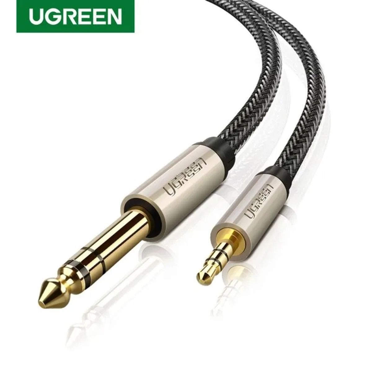 UGREEN - Cable Audio JACK 3.5MM/JACK 6.3 ESTEREO M/M 2M NEGRO