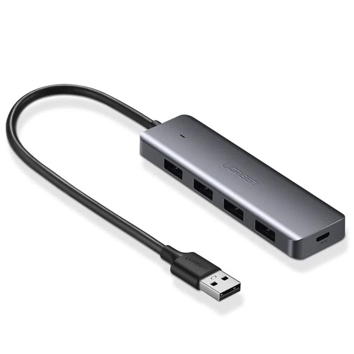 UGREEN - Hub USB-A / 4 USB-A 3.0 +(POWERPORT) Aluminio