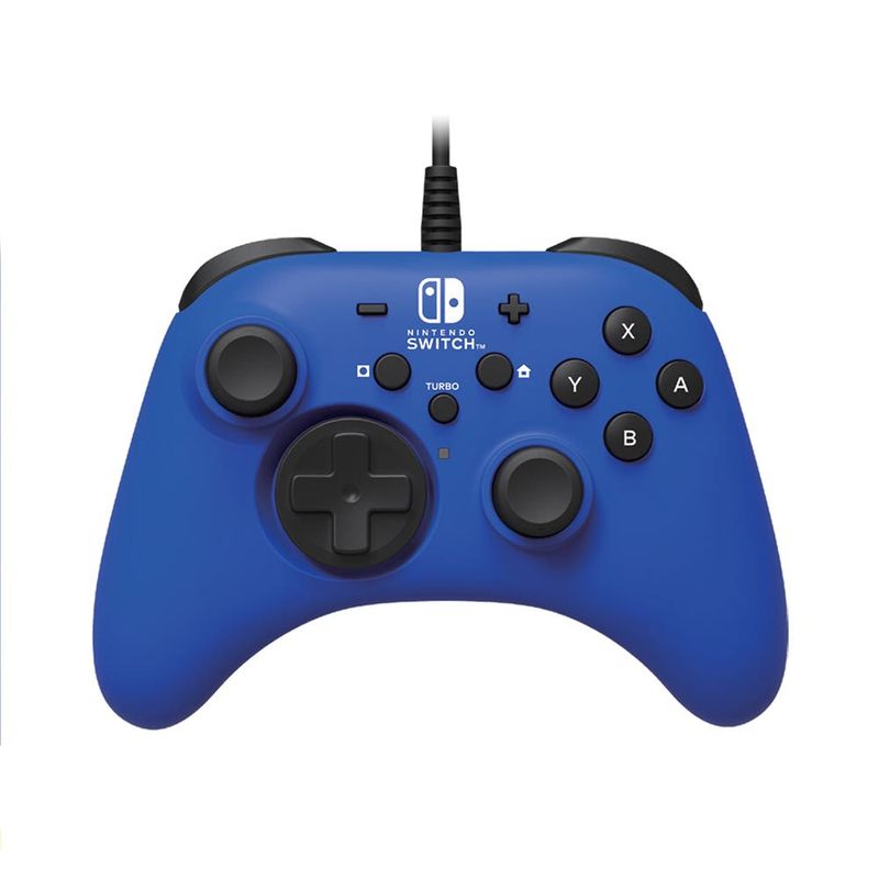 HORI - CONTROL GAMER HORI HORIPAD NINTENDO ORIGINAL ALÁMBRICO AZUL