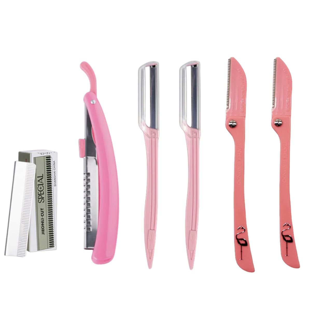 GENERICO - Set Perfilador Depilador Navaja Cejas Mas Hojillas