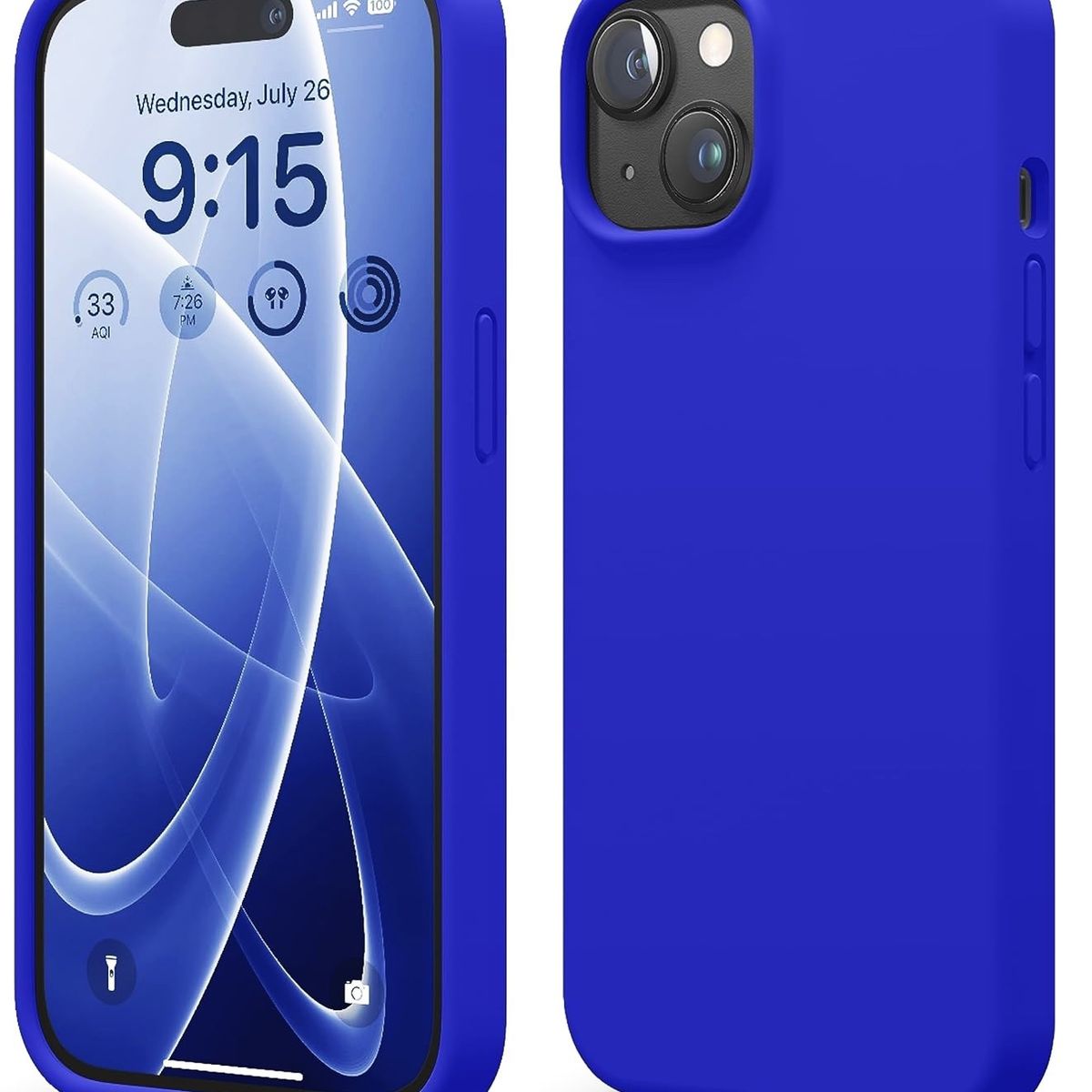 GENERICO - Carcasa Silicona Para iPhone 15 Azul