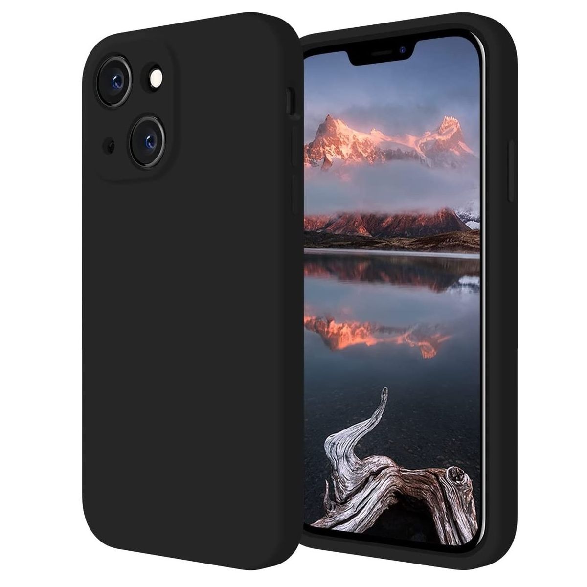 GENERICO - Carcasa Silicona Para iPhone 14 Negro