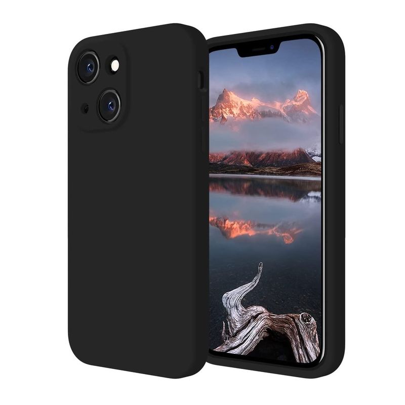 GENERICO - Carcasa Silicona Para iPhone 14 Negro