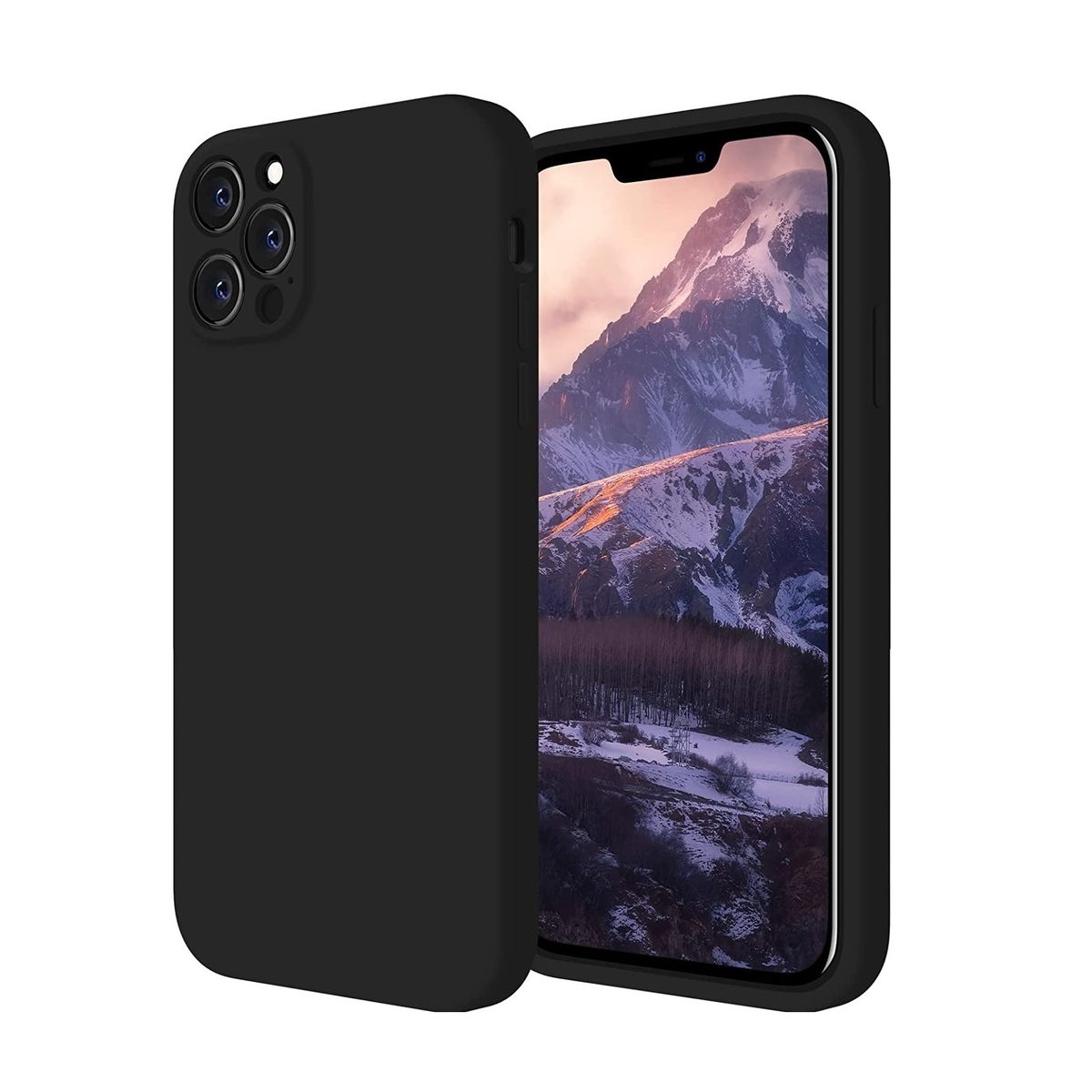 GENERICO - Carcasa Silicona Para iPhone 13 Pro Max Negro