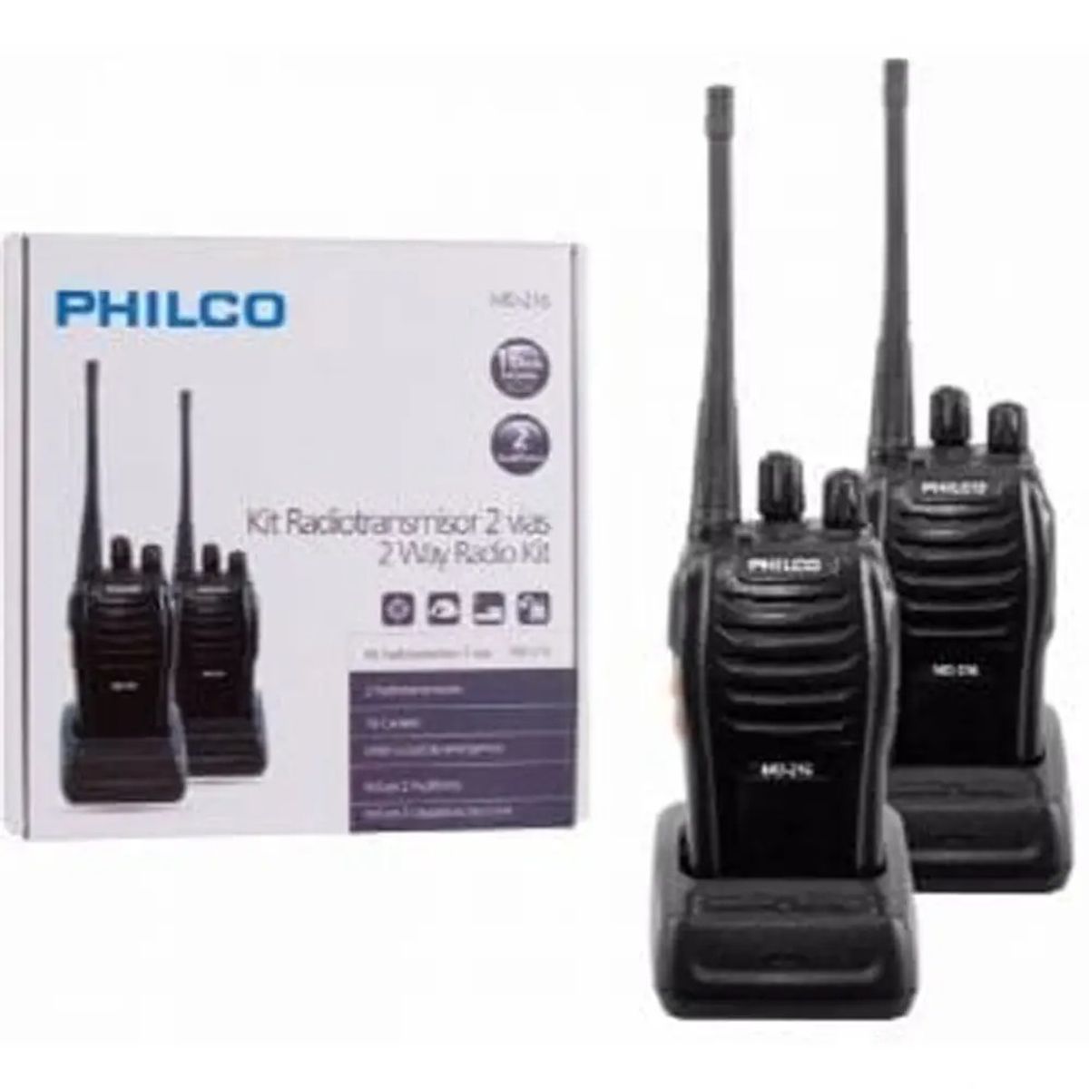 PHILCO - KIT DE RADIO PORTATIL 16 KMS. PHILCO