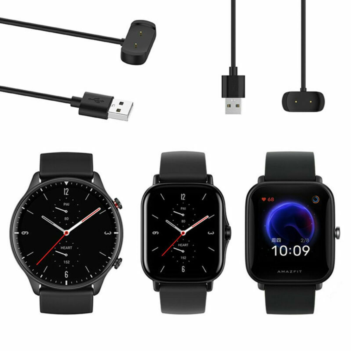 GENERICO - Cable Cargador Para Amazfit  Gts 2 / Bip 5 / Bip U  Pro