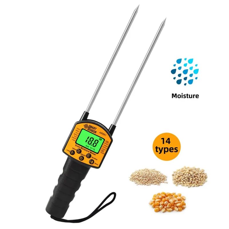 SMART - Medidor De Humedad de Grano Lcd Digital Smart Sensor