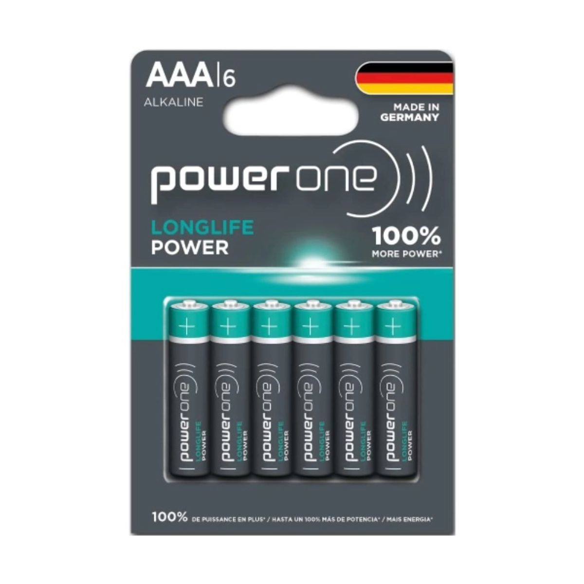GEN - BLISTER PILAS ALCALINAS AAA X6 POWERONE
