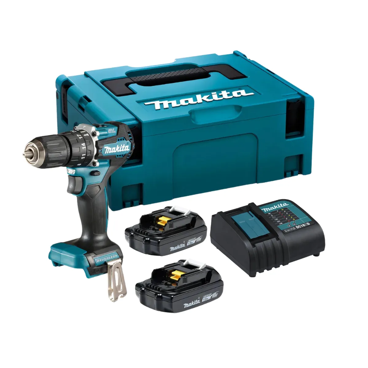 MAKITA - Taladro Percutor 18v Brushless Makita Dhp487SY2J/ 2 Baterias