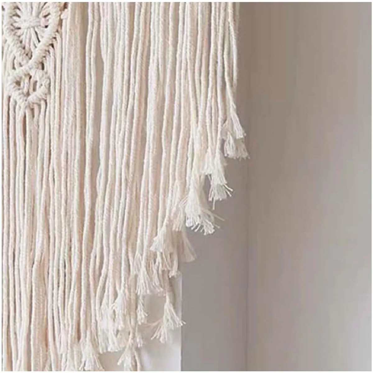 GENERICO - Tapiz Tejido para Colgar en la Pared Arte Bohemio Macrame 50x100