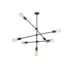 HB LEDS - Lámpara Colgante 7xE-27 Diseño Orbit Incluye Ampolleta Fría