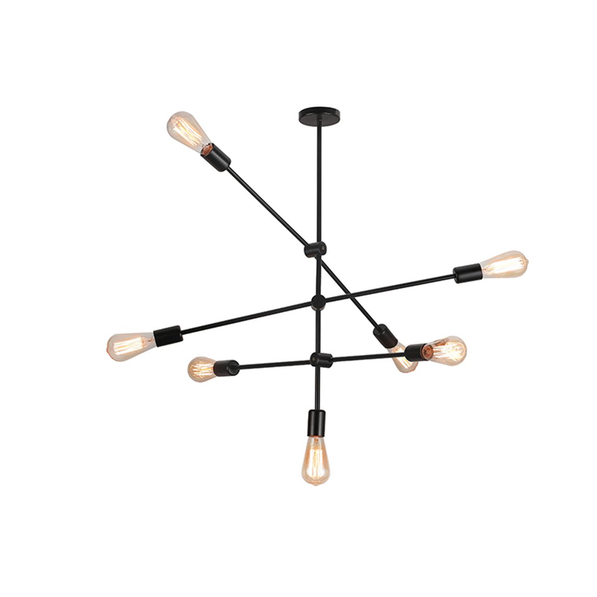 WANT - Lámpara Colgante 7xE-27 Diseño Orbit Incluye Ampolleta Cálida