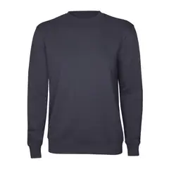 LUNA - Poleron Polo French Terry Unisex Afranelados Colores Grafito Y Azul