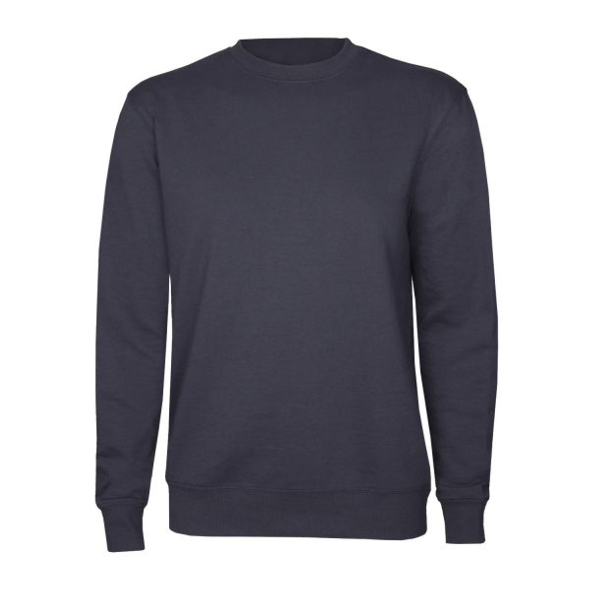 LUNA - Poleron Polo French Terry Unisex Afranelados Colores Grafito Y Azul