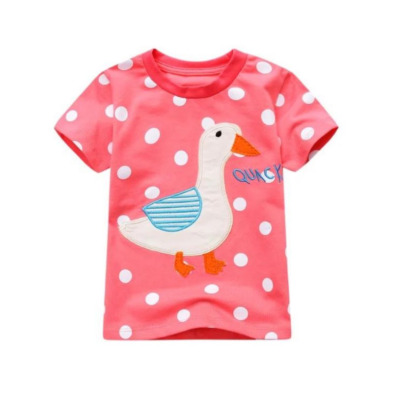 JUMP KIDS - Poleras de Algodón Manga Corta para Niñas Jump Kids
