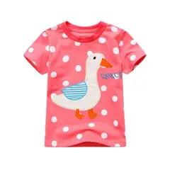 JUMP KIDS - Poleras de Algodón Manga Corta para Niñas