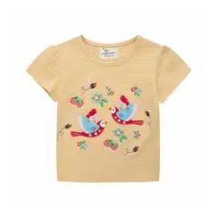JUMP KIDS - Poleras de Algodón Manga Corta para Niñas