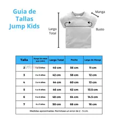 JUMP KIDS - Poleras de Algodón Manga Corta para Niñas