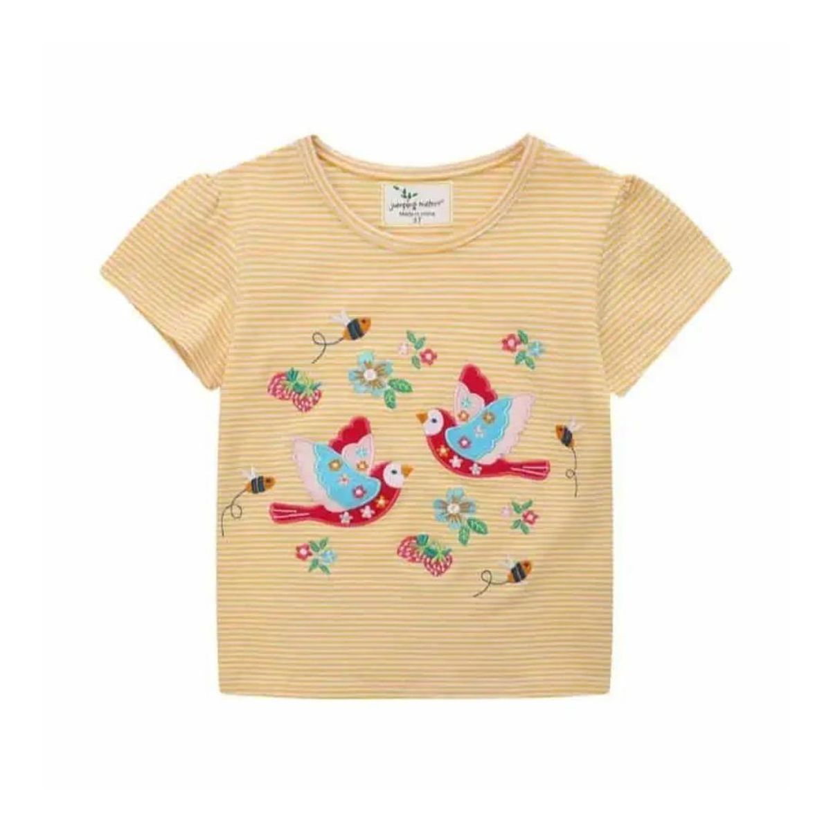JUMP KIDS - Poleras de Algodón Manga Corta para Niñas Jump Kids