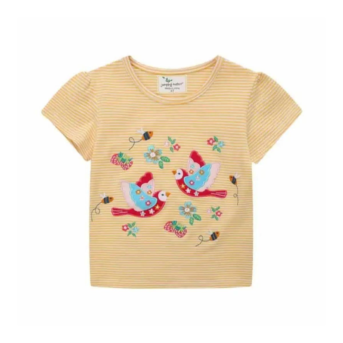 JUMP KIDS - Poleras de Algodón Manga Corta para Niñas Jump Kids