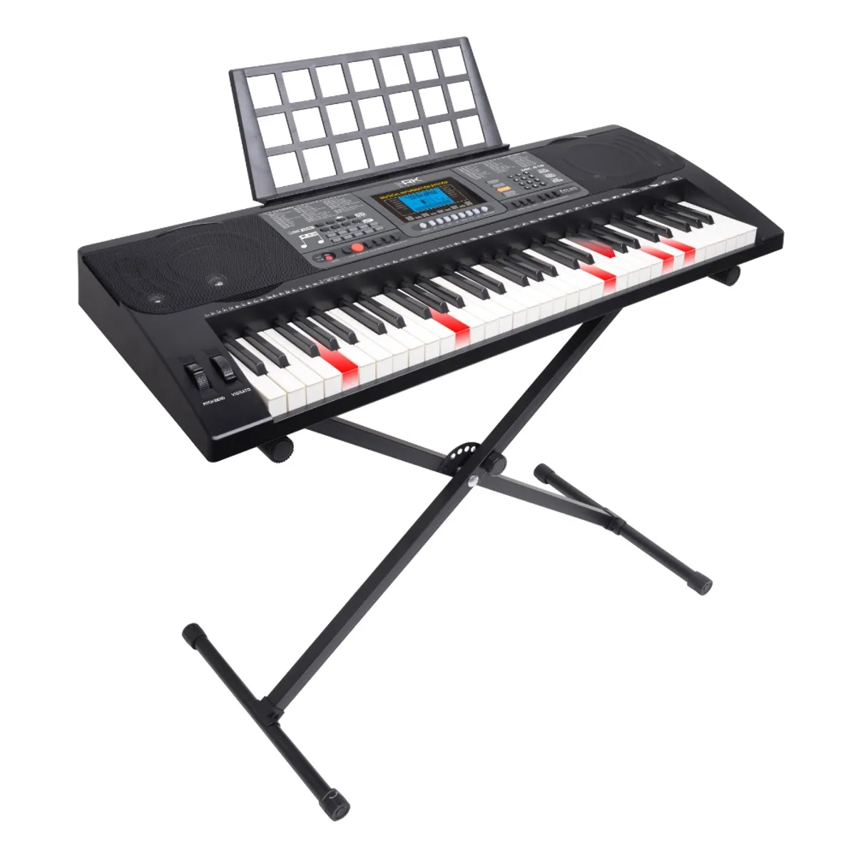 GEN - TECLADO 61 TECLAS ILUMINADAS CON ATRIL MK