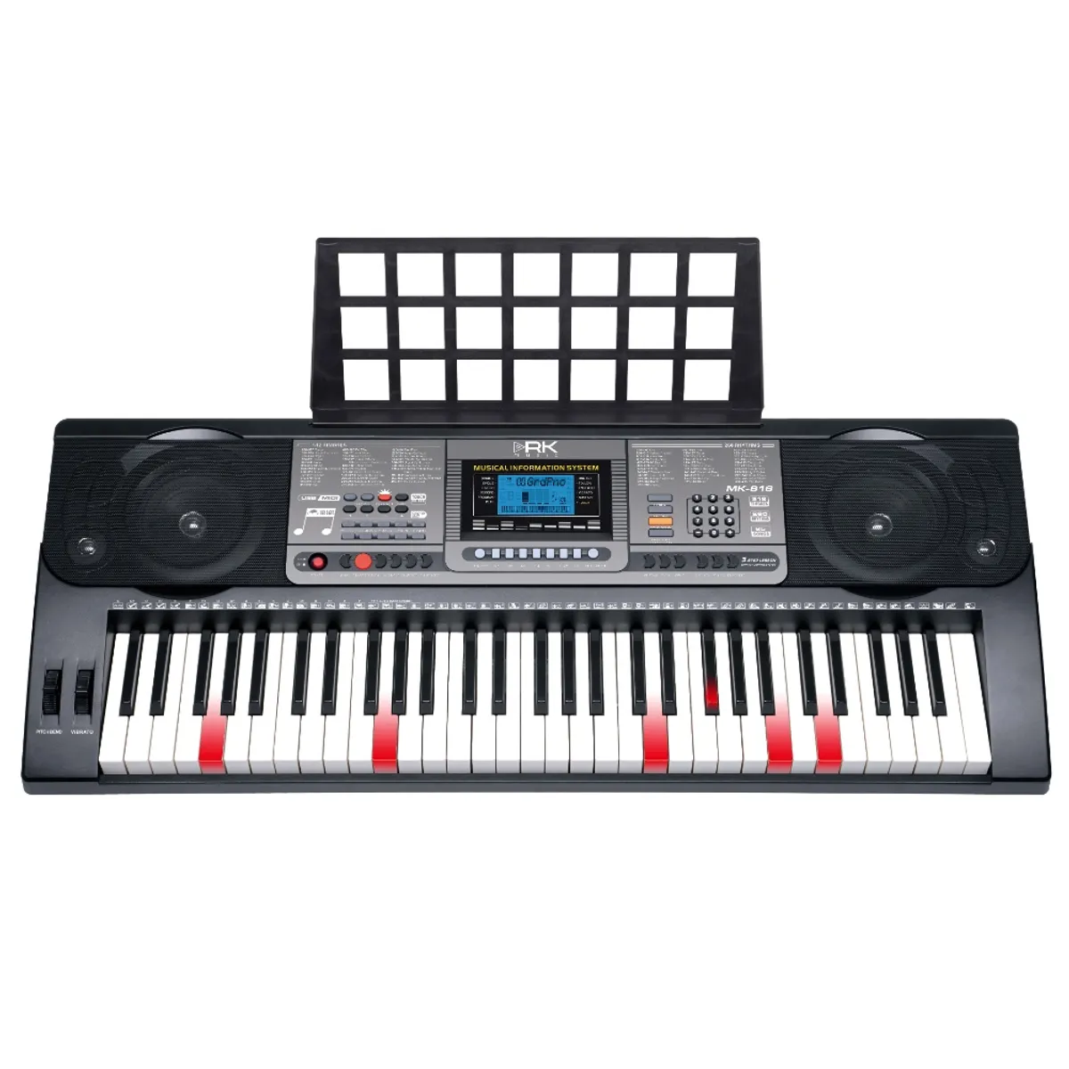 GEN - TECLADO 61 TECLAS ILUMINADAS CON ATRIL MK