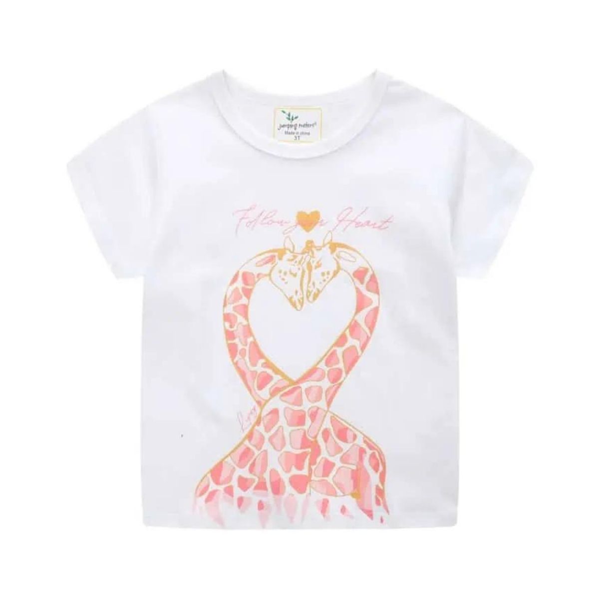 JUMP KIDS - Poleras de Algodón Manga Corta para Niñas Jump Kids