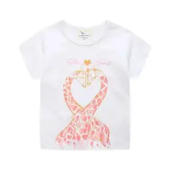 JUMP KIDS - Poleras de Algodón Manga Corta para Niñas