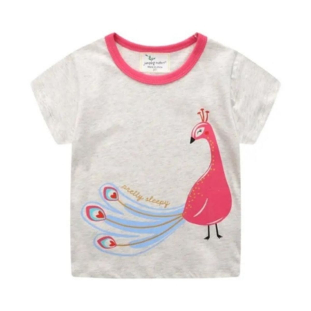 JUMP KIDS - Poleras de Algodón Manga Corta para Niñas Jump Kids